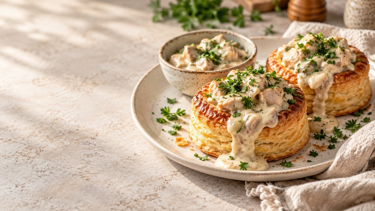 Pasteitjes met kippenragout