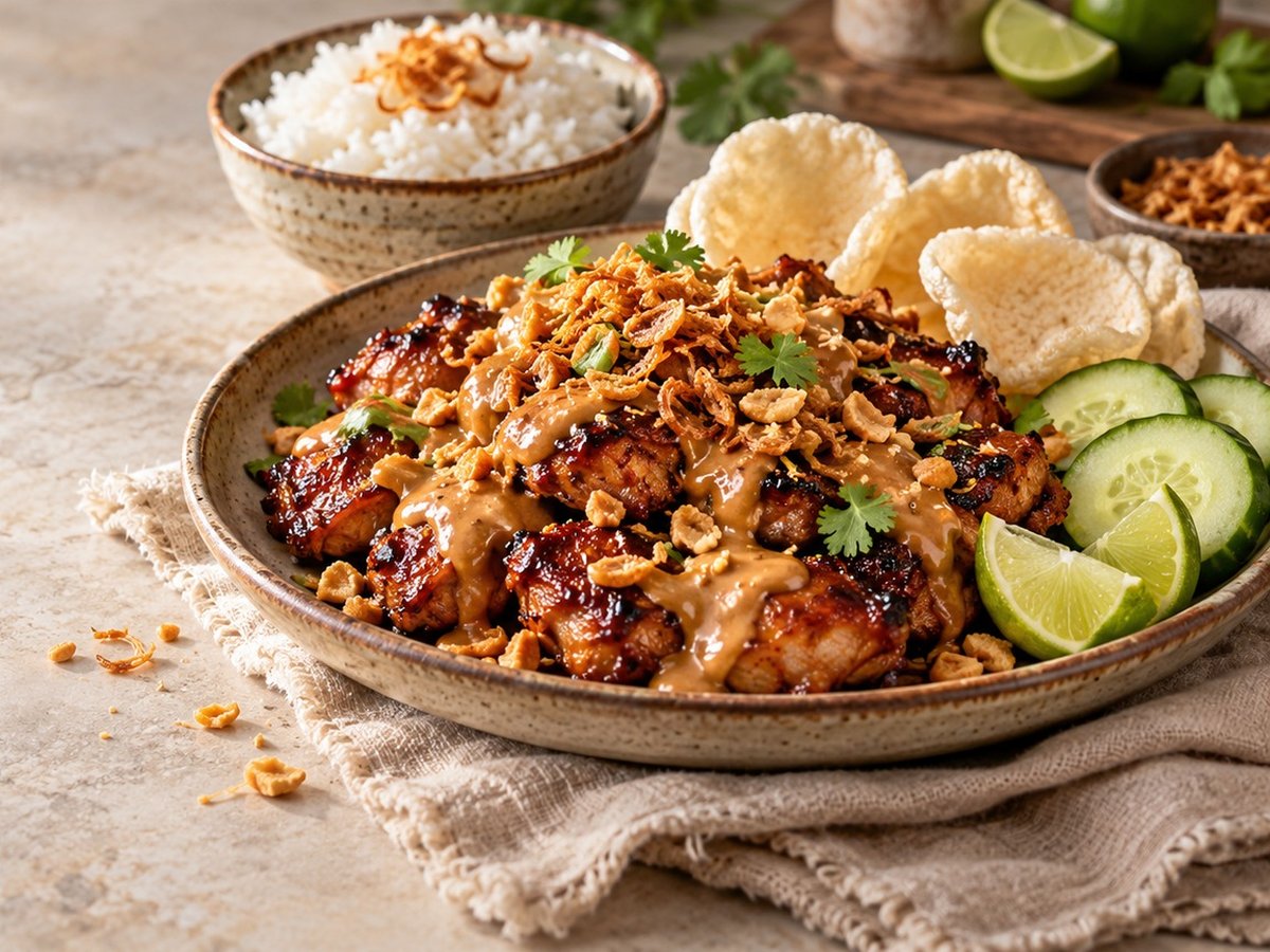Mum's satay without skewers